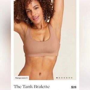 NWT Andie Tank Bralette Women's Size Medium Tan